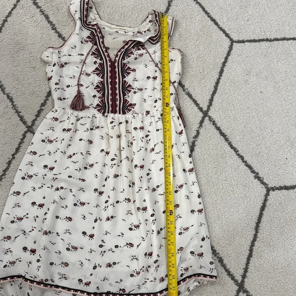 Ulla Johnson Dress Sleeveless Mini in Cream Plum Floral